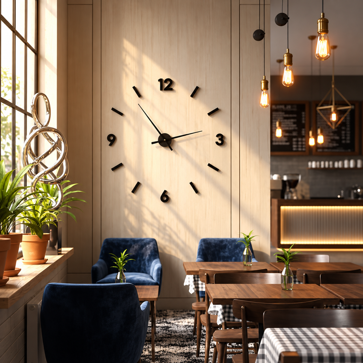 3D Frameless DIY Wall Clock
