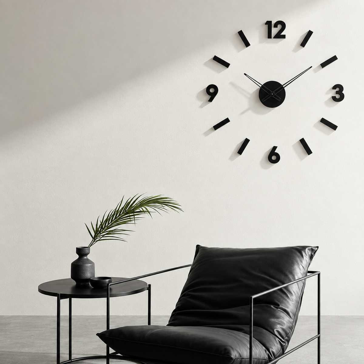 3D Frameless DIY Wall Clock